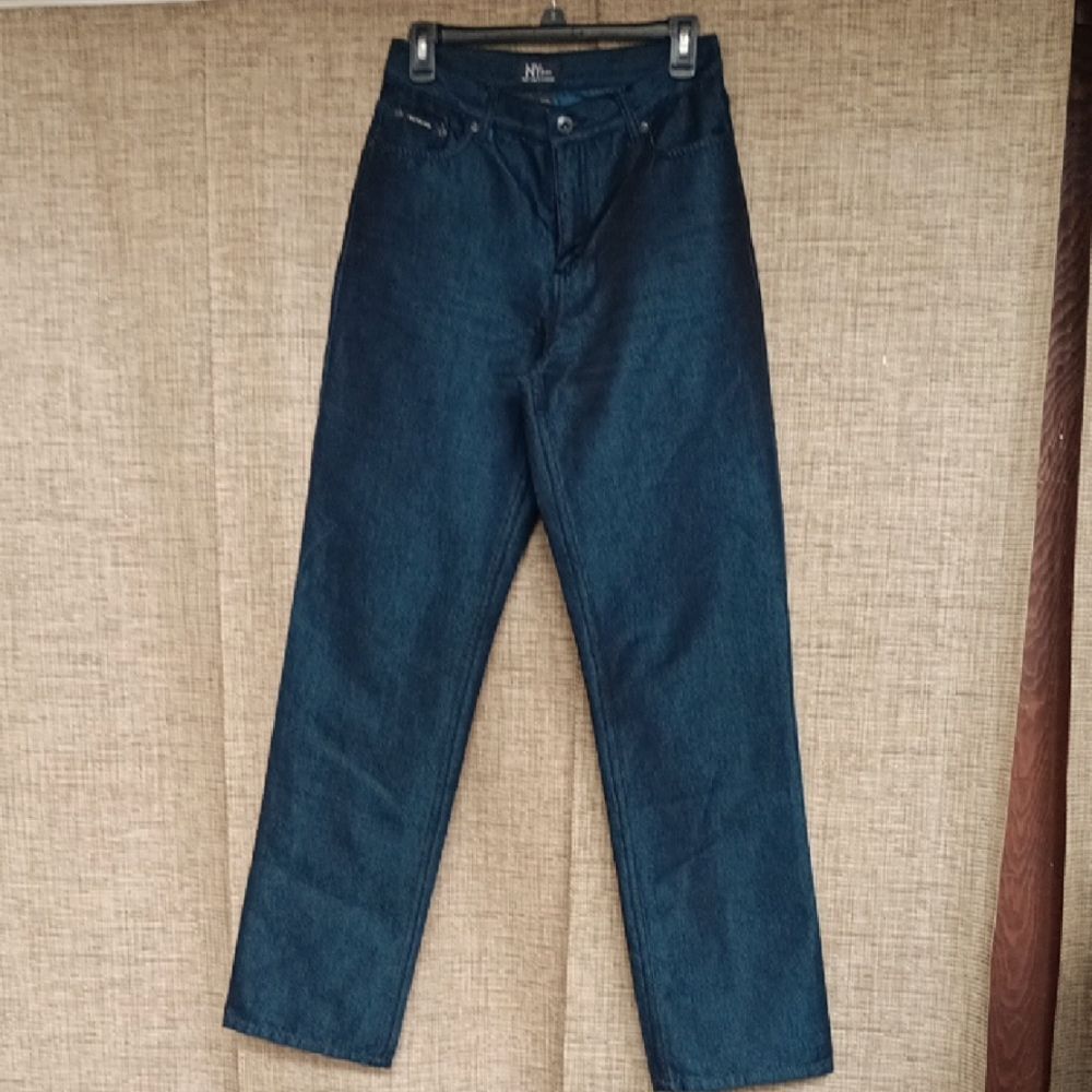 New York & Company Dark Blue Straight Jeans
